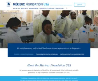 Fondation-Merieuxusa.org(Mérieux Foundation USA) Screenshot