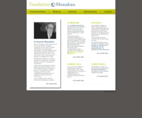 Fondation-Monahan.fr(Fondation Monahan) Screenshot