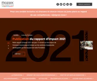 Fondation-Mozaik.org(Notre nouvelle ambition) Screenshot