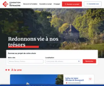 Fondation-Patrimoine.com(Bienvenue sur le site de la Fondation du patrimoine) Screenshot