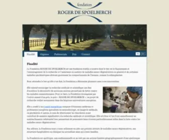 Fondation-Roger-DE-Spoelberch.ch(Finalité) Screenshot