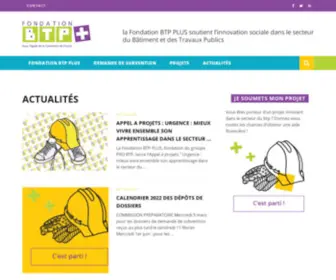 Fondationbtpplus.fr(Fondation BTP PLUS) Screenshot