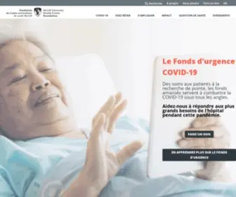 Fondationcusm.com(MUHC Foundation) Screenshot