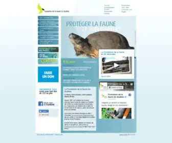 Fondationdelafaune.qc.ca(Protéger la faune et son habitat) Screenshot