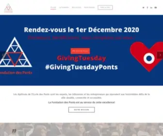Fondationdesponts.fr(Fondation des Ponts) Screenshot