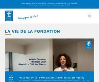 Fondationdiaconesses.org(Bienvenue sur le site de la Fondation Diaconesses de Reuilly) Screenshot