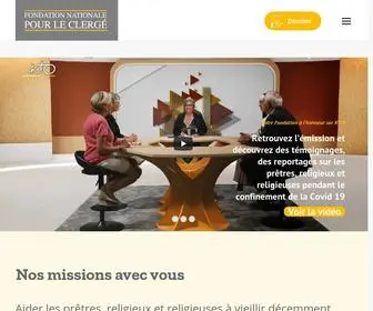 Fondationduclerge.com(Fondation Nationale du Clergé) Screenshot