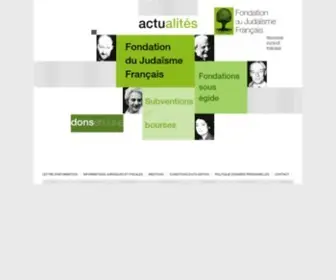 Fondationjudaisme.org(Accueil) Screenshot