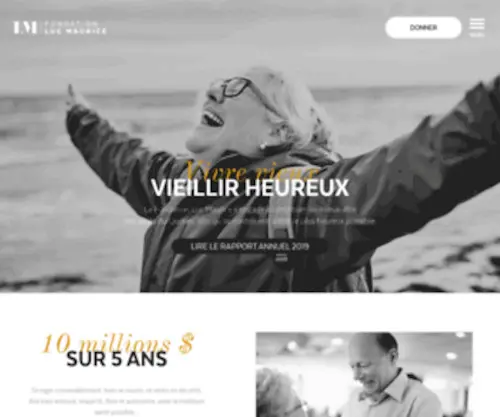 Fondationlucmaurice.org(La Fondation Luc Maurice s’engage à contribuer au mieux) Screenshot