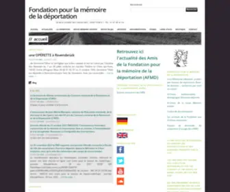 Fondationmemoiredeportation.com(Fondation pour la mémoire de la déportation) Screenshot