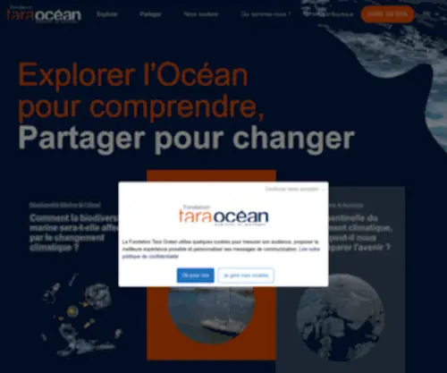 Fondationtaraocean.org(Fondation Tara Océan) Screenshot