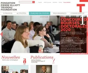 Fondationtrudeau.ca(Fondation Trudeau) Screenshot