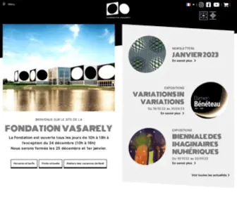 Fondationvasarely.org(Centre architectonique) Screenshot