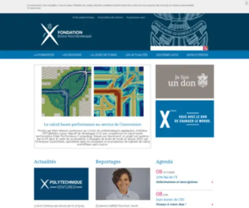 Fondationx.org(Fondation de l'Ecole Polytechnique) Screenshot