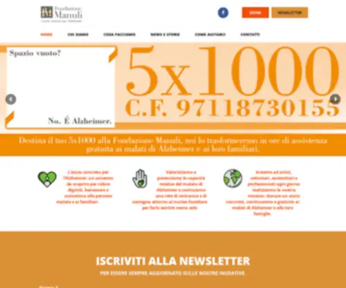 Fondazione-Manuli.com(FONDAZIONE MANULI) Screenshot