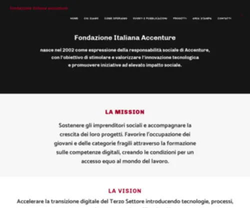 Fondazioneaccenture.it(Fondazione Italiana Accenture) Screenshot