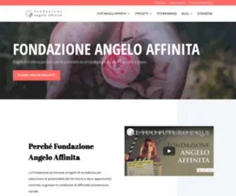 Fondazioneangeloaffinita.org(Fondazione Angelo Affinita) Screenshot