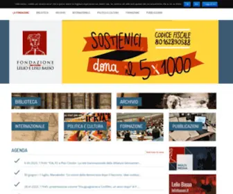 Fondazionebasso.it(Fondazionebasso) Screenshot