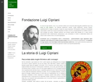 Fondazionecipriani.it(Fondazione Luigi Cipriani) Screenshot