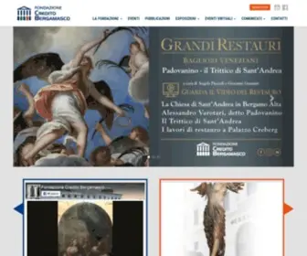 Fondazionecreberg.it(FONDAZIONE CREDITO BERGAMASCO) Screenshot