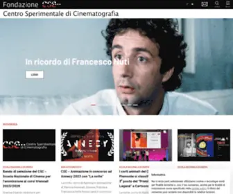 Fondazionecsc.it(Centro Sperimentale di Cinematografia) Screenshot