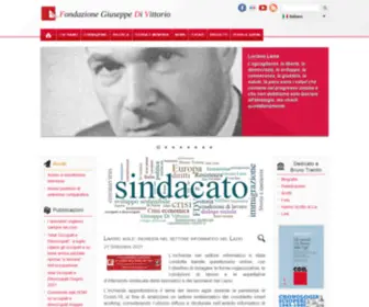 Fondazionedivittorio.it(Fondazione Giuseppe Di Vittorio) Screenshot