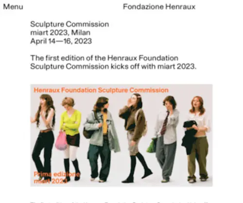 Fondazionehenraux.it(Fondazione Henraux) Screenshot
