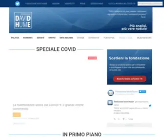 Fondazionehume.it(Hume Page) Screenshot