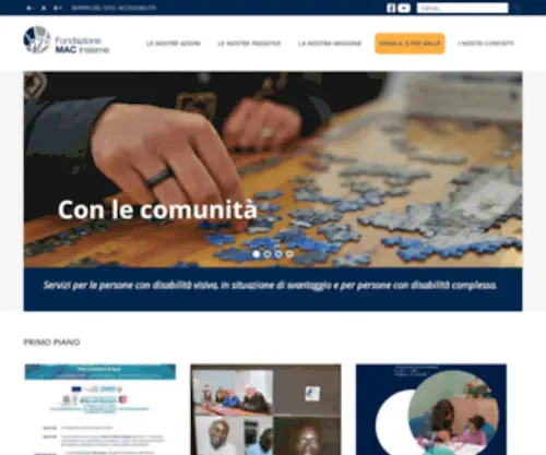 Fondazionemacinsieme.org(Fondazione MAC Insieme) Screenshot