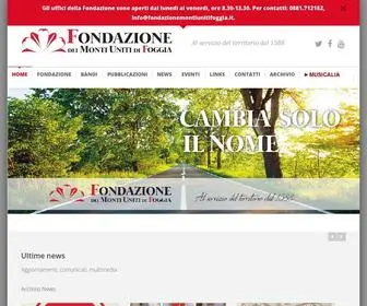 Fondazionemontiunitifoggia.it(Fondazione dei Monti Uniti di Foggia) Screenshot