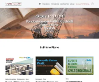 Fondazioneopificium.it(Fondazione Opificium) Screenshot