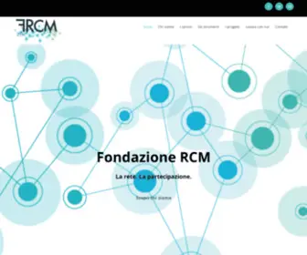 Fondazionercm.it(La rete) Screenshot