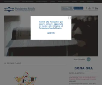 Fondazionescuolaebraica.it(Fondazione Scuola Ebraica) Screenshot