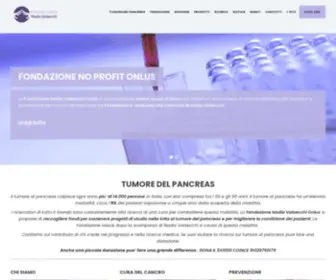 Fondazionevalsecchi.org(Fondazione Nadia ValsecchiRaccolta Fondi Per La Ricerca Sul Tumore Al Pancreas) Screenshot