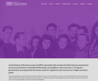 Fondazionevillaemma.org(Sito ufficiale della Fondazione Villa Emma di Nonantola (MO)) Screenshot