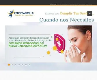 Fondesarrollo.com.co(Cuando nos necesites) Screenshot