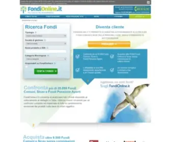 Fondionline.it(Ricerca fondi online) Screenshot