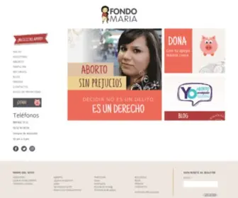 Fondomaria.org(Fondo MARIA) Screenshot