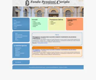 Fondopensionicariplo.it(Fondo Pensioni Per Il Personale Cariplo) Screenshot