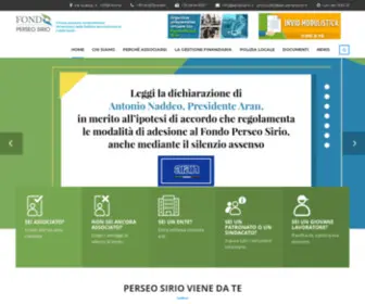 Fondoperseosirio.it(Fondo Perso Sirio: la previdenza complementare della PA e Sanità) Screenshot