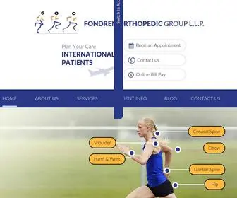 Fondren.com(Fondren Orthopedic Group) Screenshot