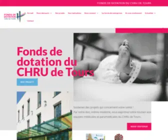 Fondsdedotation-Chru-Tours.fr(Faire un don) Screenshot