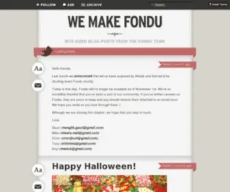 Fondu.com(We Make Fondu) Screenshot