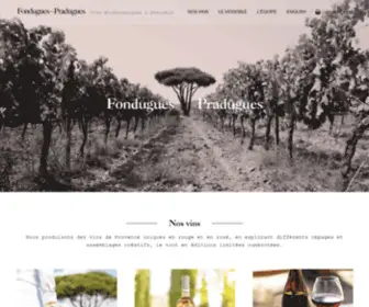 Fondugues.fr(Vins Biodynamiques & Naturels) Screenshot