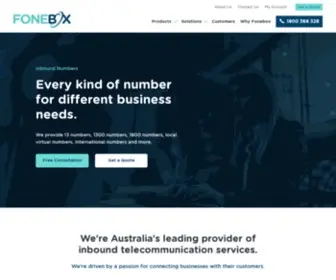 Fonebox.com.au(Fonebox Corporate Inbound Call Service) Screenshot