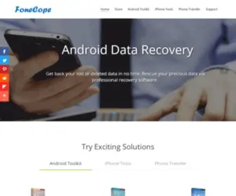 Fonecope.com(Android & iPhone Data Recovery) Screenshot