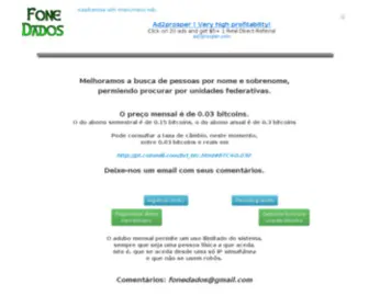 Fonedados.com(Fone Dados Brasil) Screenshot