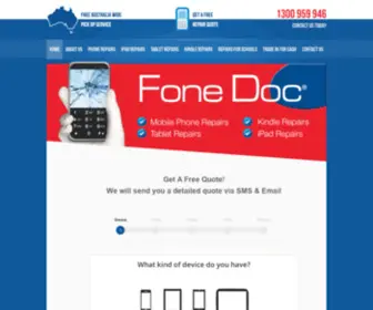 Fonedoc.com.au(Australia Wide) Screenshot