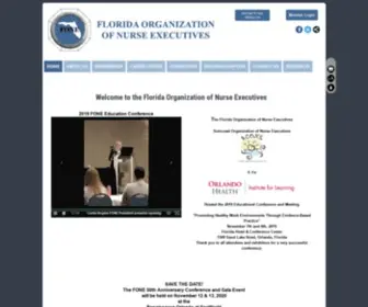 Foneorg.com(Florida Organization of Nurse Executives) Screenshot