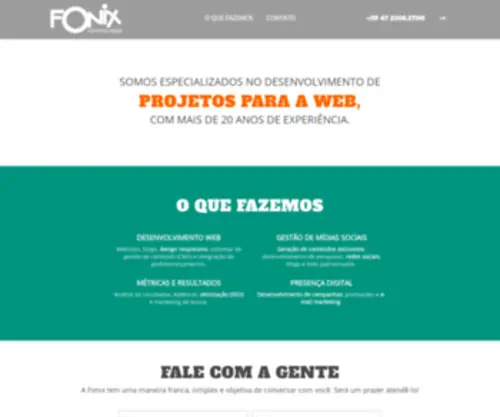 Fonix.com.br(Fonix Marketing Digital) Screenshot